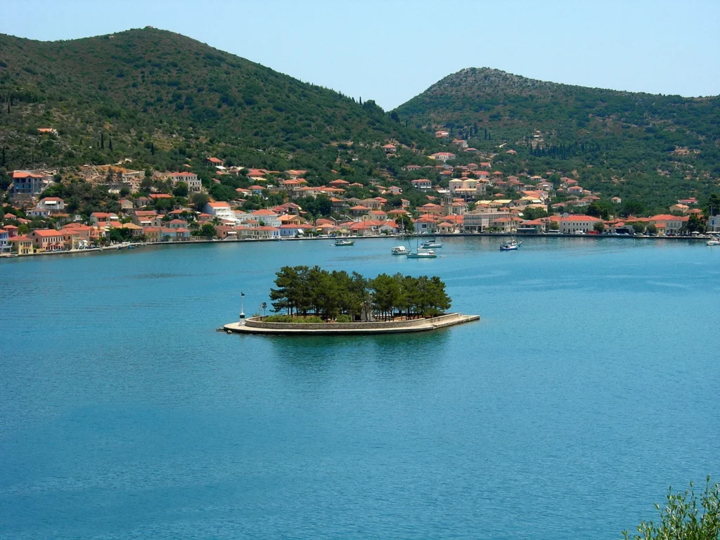 Islet of Lazaretto in Vathy bay, Ithaca